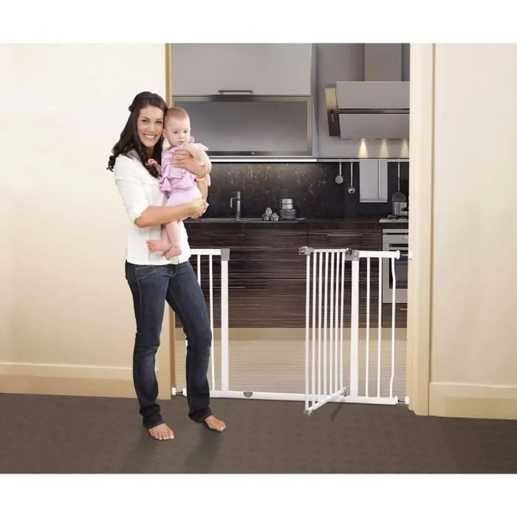 Barrière de sécurité enfant pour porte et escalier large 99-105,5 cm