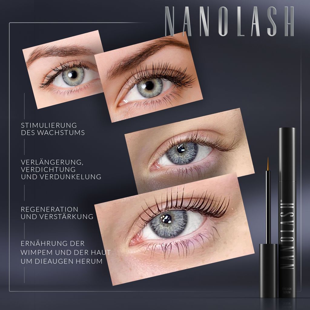 Wimpernserum Nanolash Serum 3 ml - Wimpern Booster dichte Produktbild 5