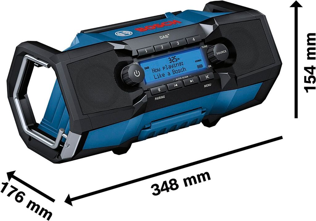 Bosch GPB 18V-2 SC Professional Akku-Baustellenradio Obrázok produktu 3