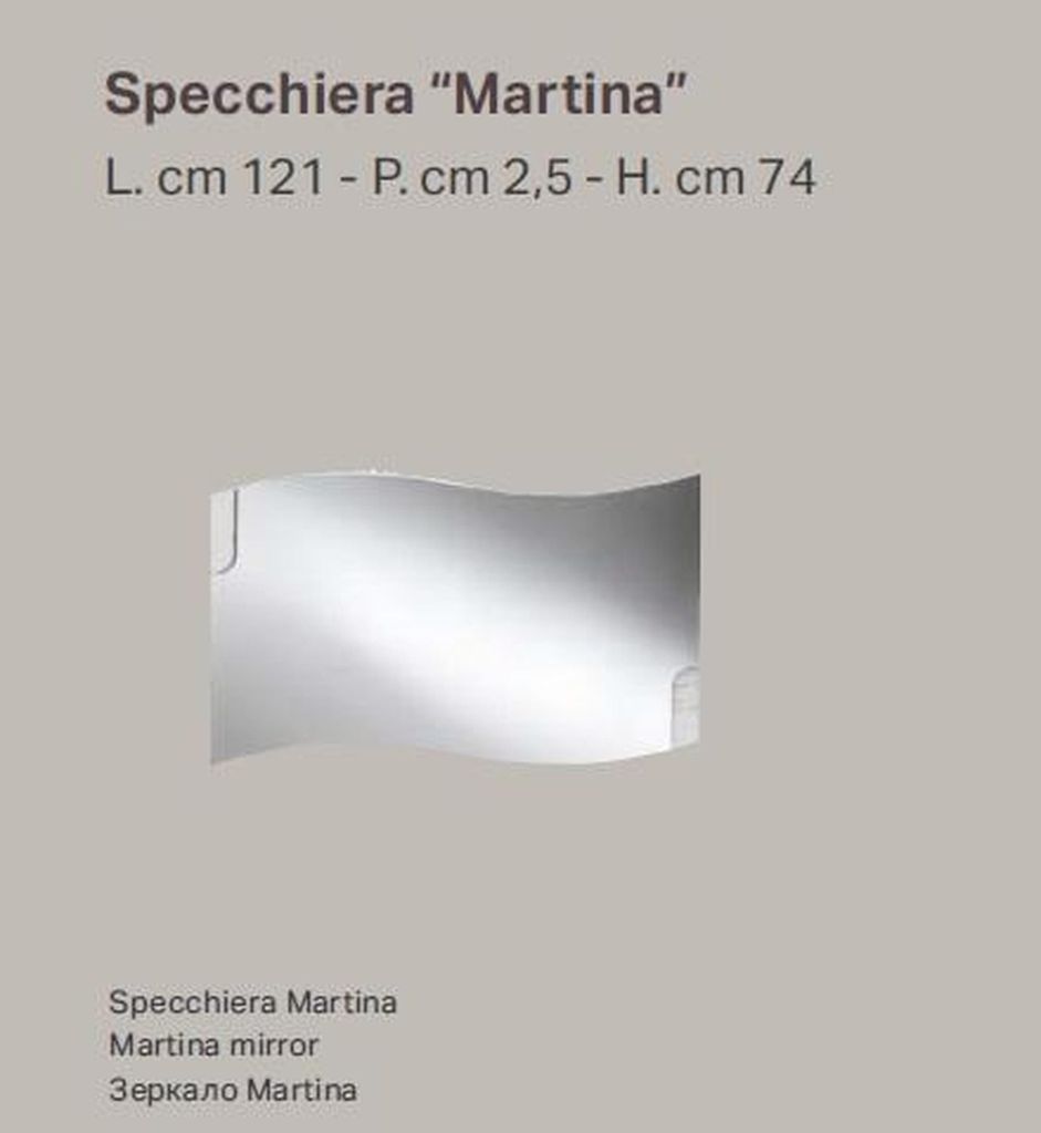 Hängespiegel Spiegel Wellig Modern Schlafzimmer Design Luxus Italy Stil Möbel