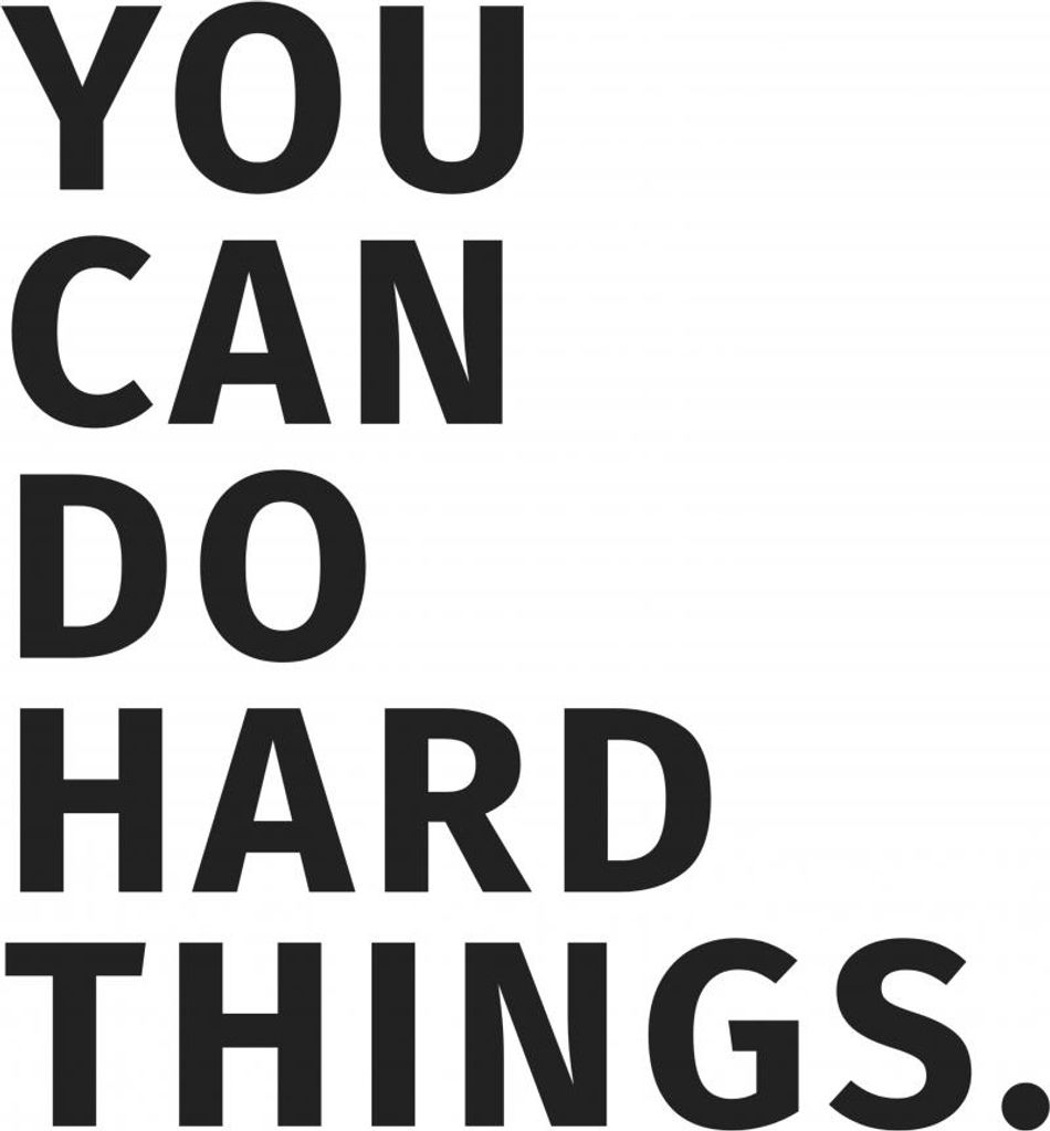 Poster 40x60cm Mit Schriftzügen Moderner Spruch You Can Do Hard Things