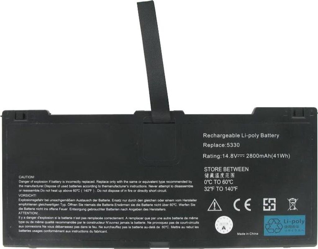 Akku passend für HP Probook 5330, 5330m, 635146-001, FN04, HSTNN-DB0H, QK648AA, 2800mAh