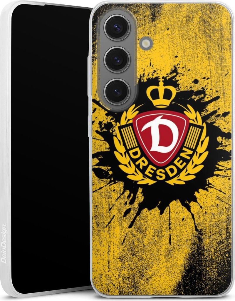 DeinDesign Slim Hülle für Samsung Galaxy S25 Silikon Case Ultra Dünn Handyhülle Fußball Offizielles Lizenzprodukt SG Dynamo Dresden