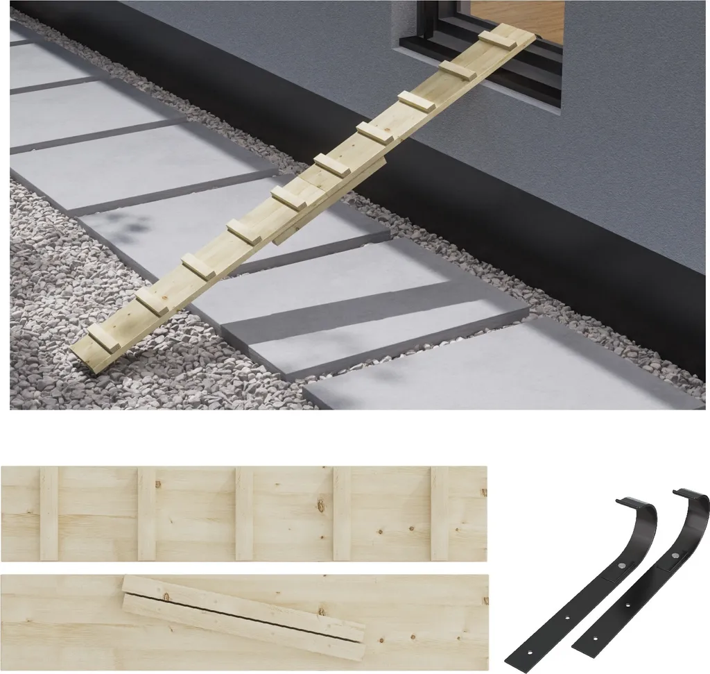 Scaletta per Gatti 4,8m con Ganci in Metallo | Design per Esterni 9776