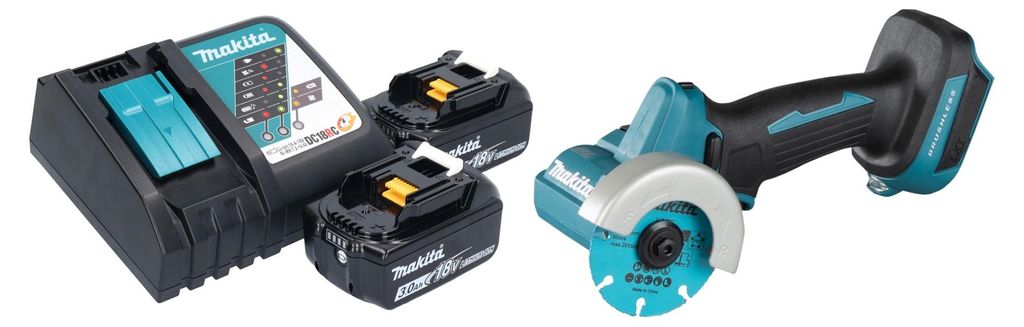 Akumulátorová uhlová brúska Makita DMC 300 RF 18 V 76 mm Obrázok produktu 