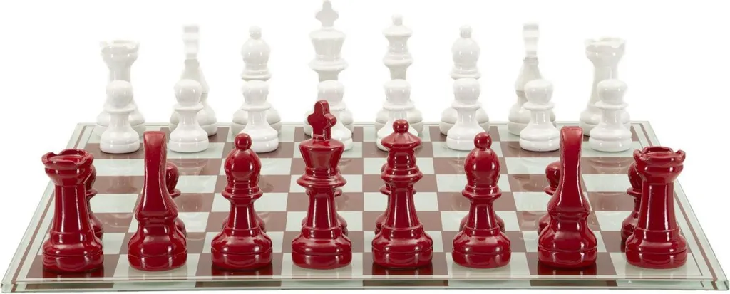 Échecs géants Mauro Ferretti : l'objet déco rouge et blanc sans faille