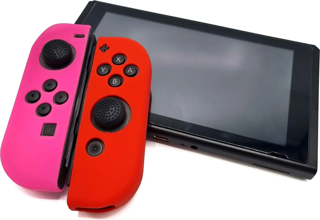 Custodia Protettiva Performante Switch - Skin Joy-Con Grip Rosa Rosso