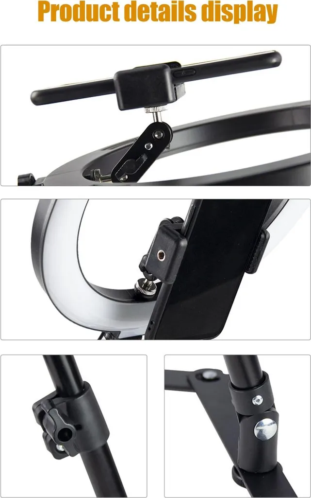 Kit Ring Light 10 Pollici USB - Illuminazione per Videoconferenze e Vlog - 5