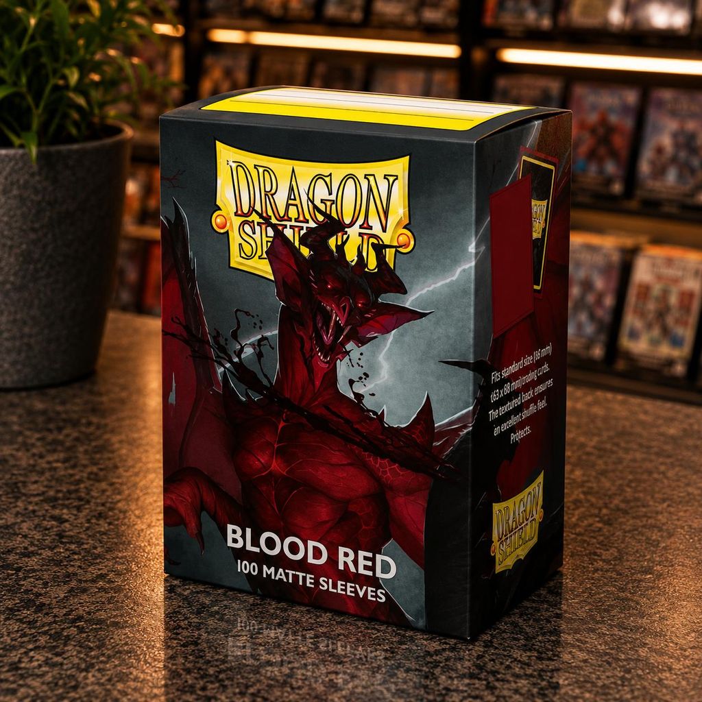 Dragon Shield Standard Size Matte Sleeves - Blood Red (100 Produktbild  KI-generiertes Bild