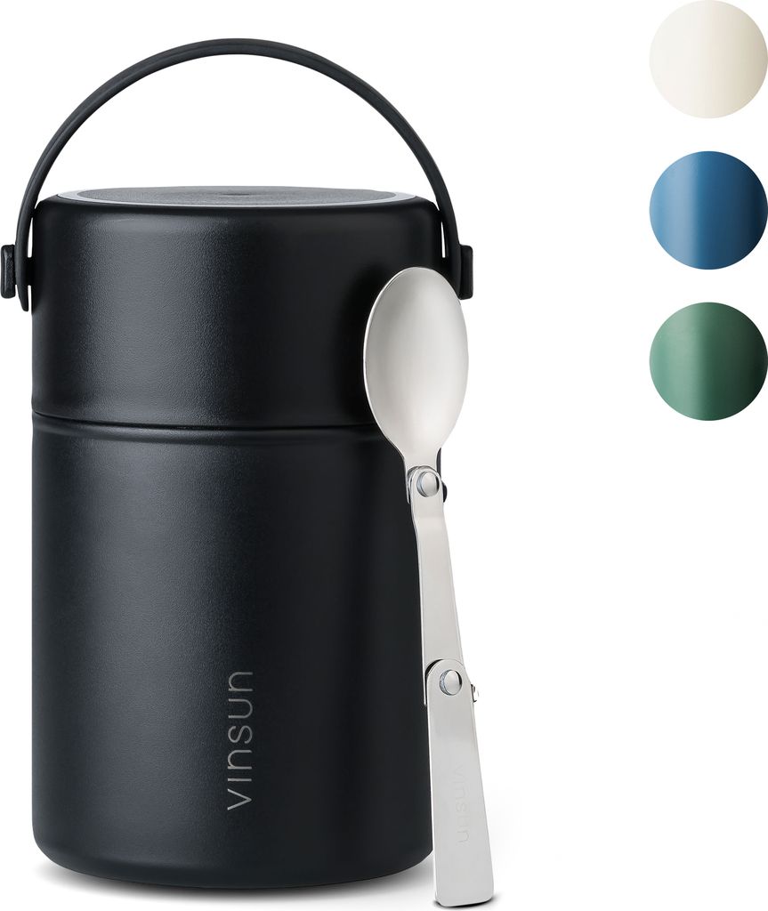 Thermobehälter für Essen - Edelstahl, 800ml, bruchfest, Produktbild 