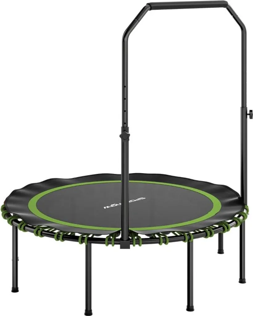Trampoline de fitness Fortuna Lai avec main courante réglable - Vert