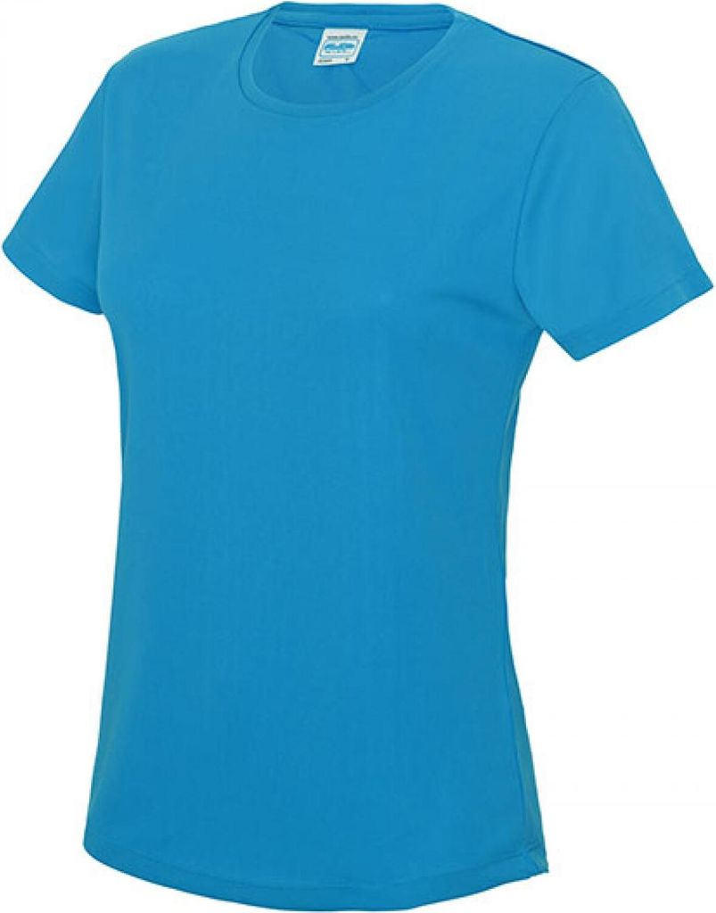 Just Cool JC005 | Girlie Cool Sport T-Shirt + WRAP - Farbe: Sapphire Blue - Größe: S