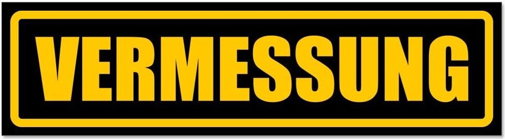 Kiwistar - Autoaufkleber - Gelb - Schwarz - 30 x 8 cm - Vermessung - Hinweis Aufkleber Sticker für Auto, Kfz, Fahrrad, PKW, LKW