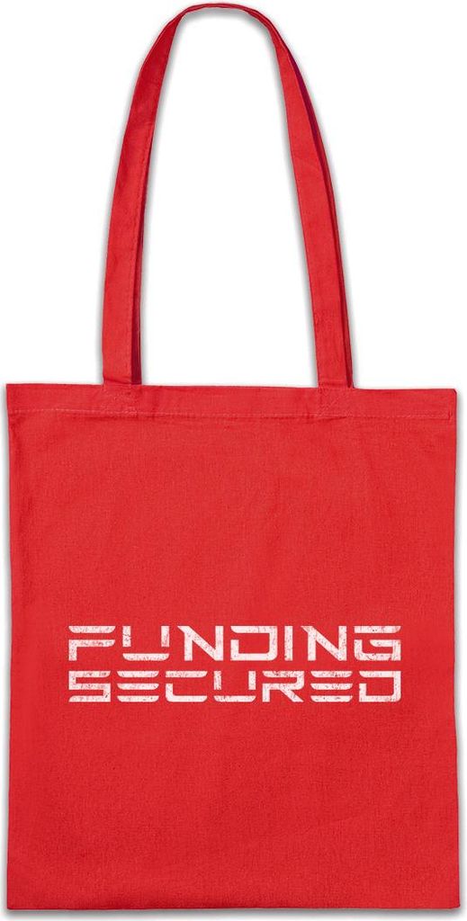 Urban Backwoods Funding Secured, Stofftasche, Farbe: Rot