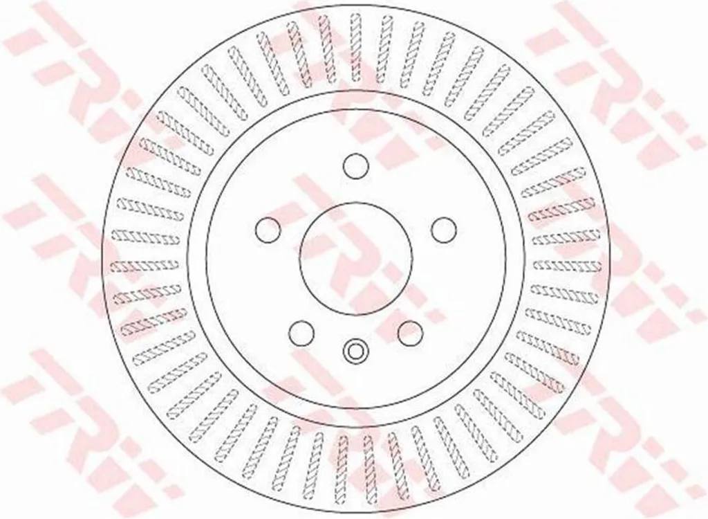 Disques de frein TRW DF6371 anti-vibration pour OPEL ZAFIRA TOURER