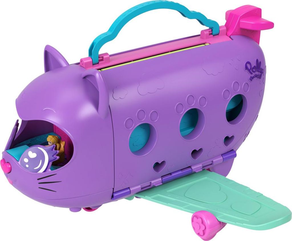Mattel Playset Polly Pocket Gattino Trasformabile Aereo Immagine del prodotto 