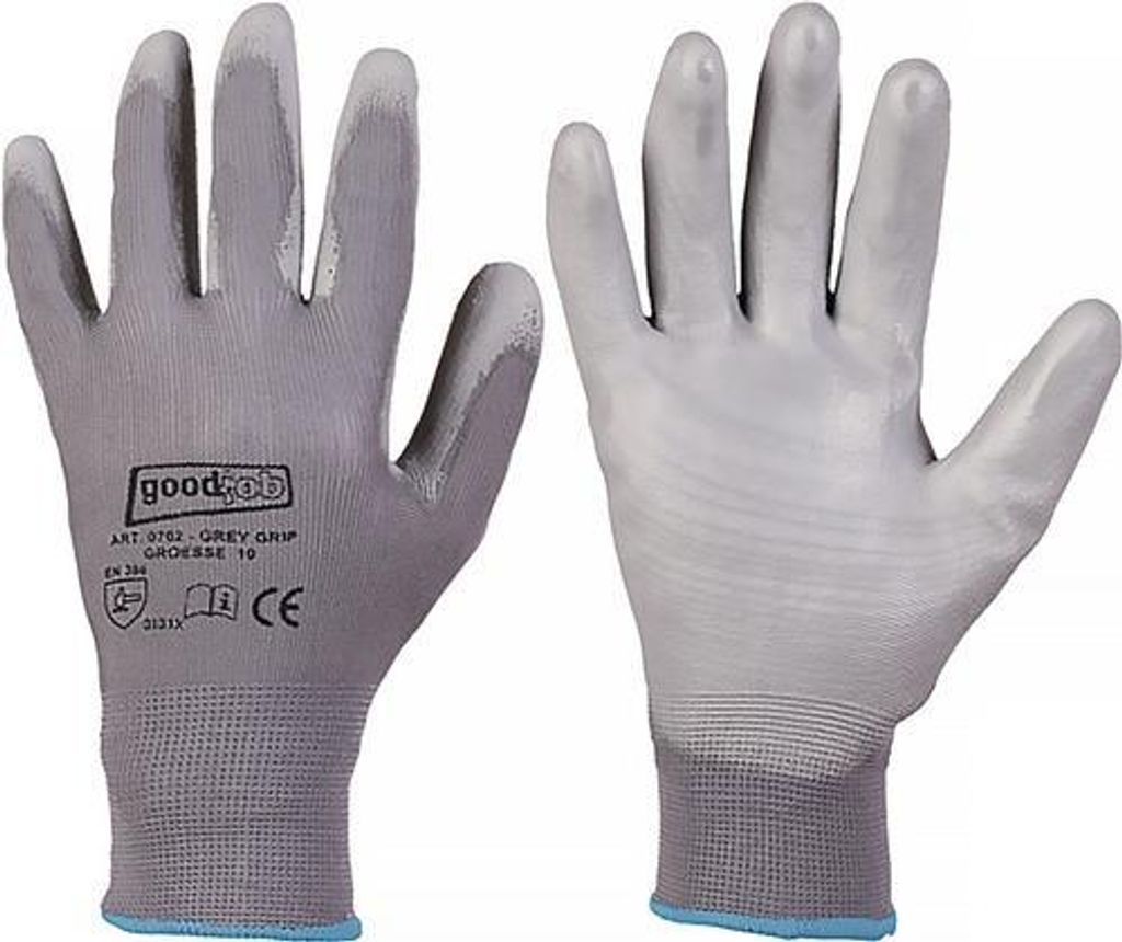 Handschuh GREY GRIP Gr.6 grau EN 420/EN 388 PSA II GOODJOB