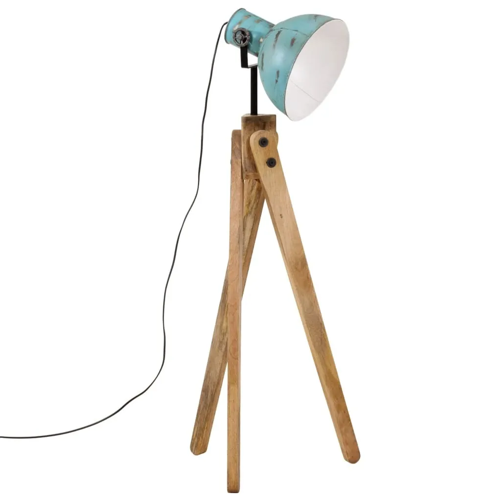 Piantana vidaXL Blu Vintage 120cm - Lampada Design Industriale E27