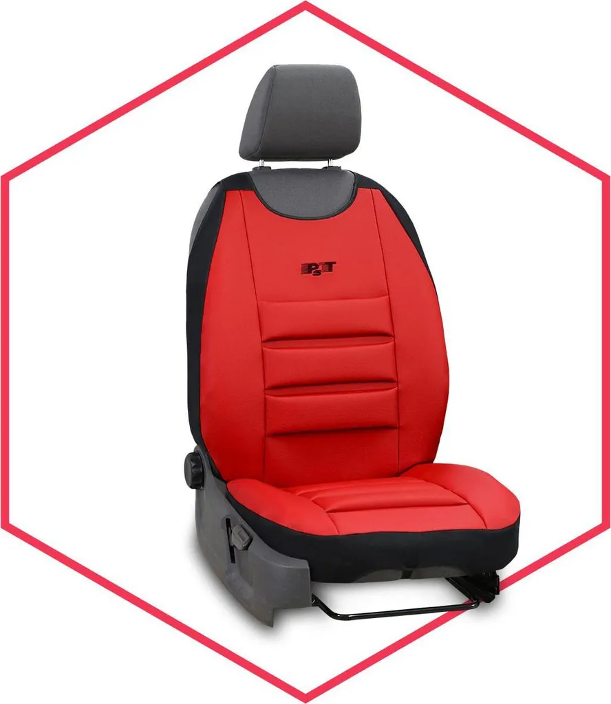 Coprisedili Auto Universali Alfa Romeo Giulia Rossi - Look Sportivo Premium - 9