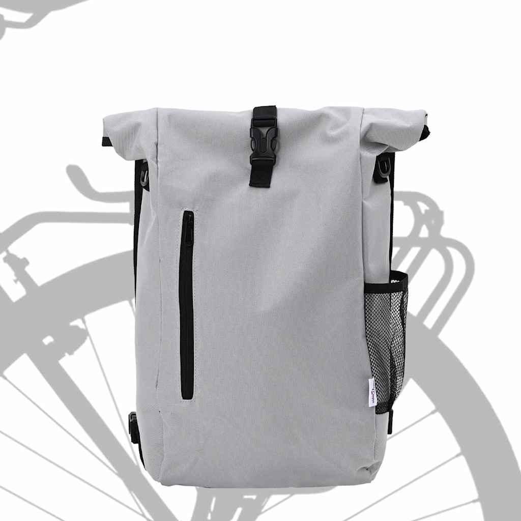 vidaXL Fahrradtasche Grau 31 x 13 x 58 cm Polyester
