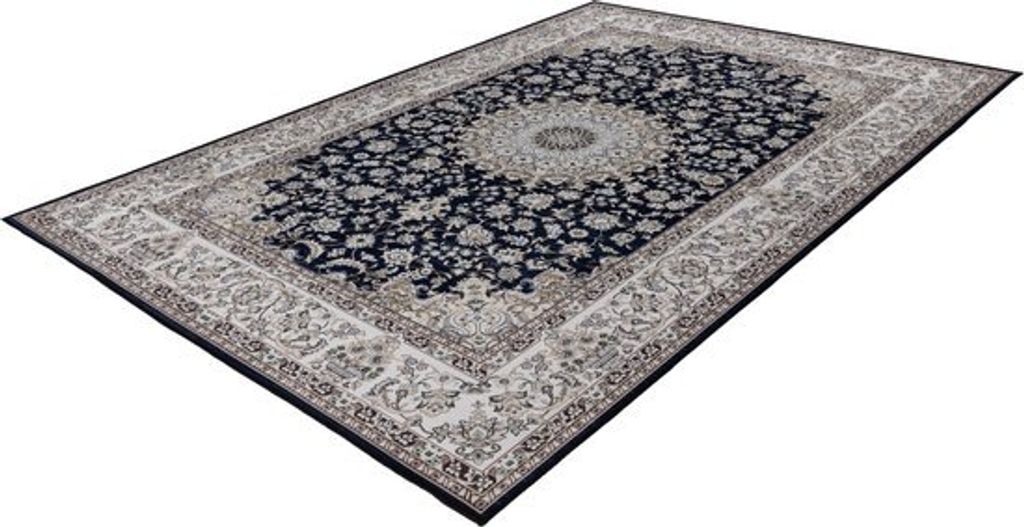 Lalee Dunya Klassischer Teppich Digital bedruckter Teppich Pfirsichfarbener Teppich mit niedrigem Flormuster Rutschfeste Rückseite Waschbar 80x150...