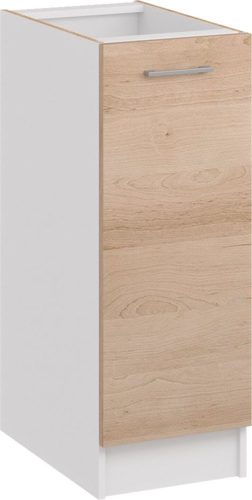 Roe Furniture | Küchenunterschrank 40 cm - Eiche Artisan - Braun - Platzsparend und Vielseitig - Ohne Arbeitsplatte - Unterschränke Küche - D40