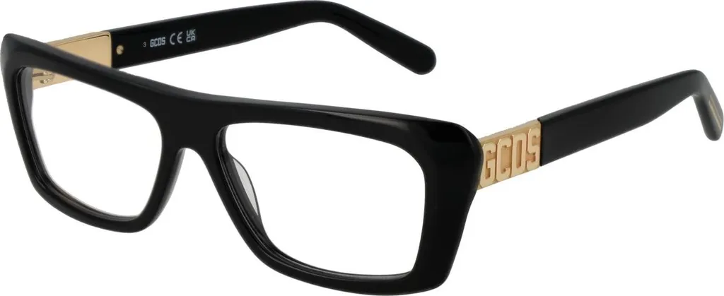 Lunettes GCDS GD5018 Noir Brillant en Acétate - Design Italien Premium