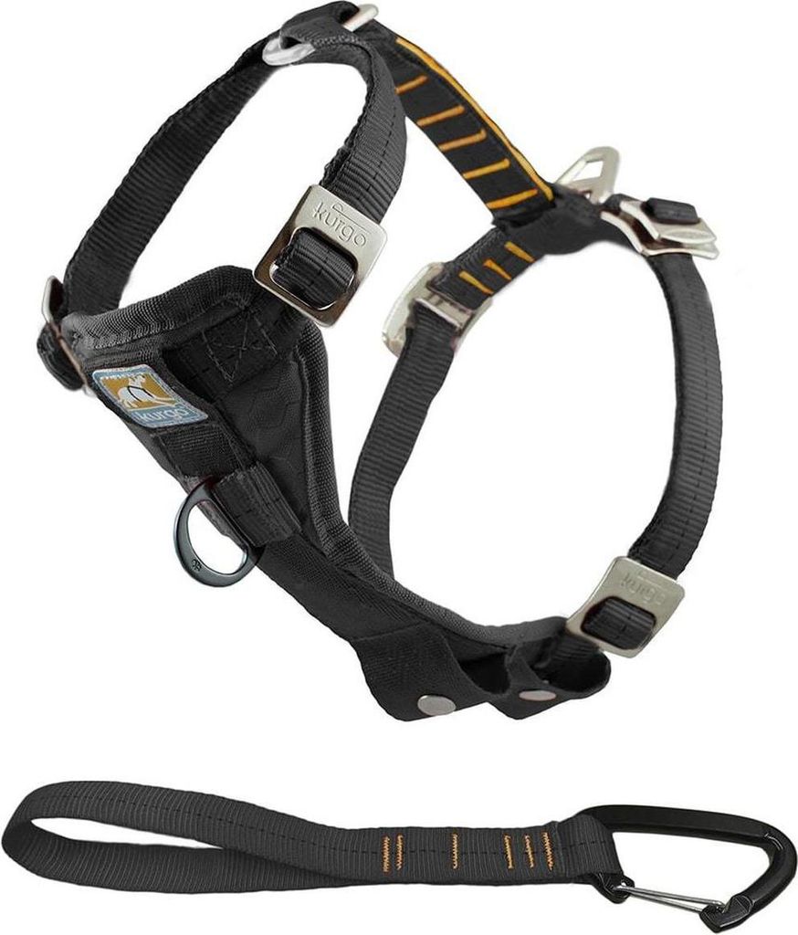 Kurgo Autogeschirr Tru-Fit-Smart Harness inkl. Gurtanschluss schwarz