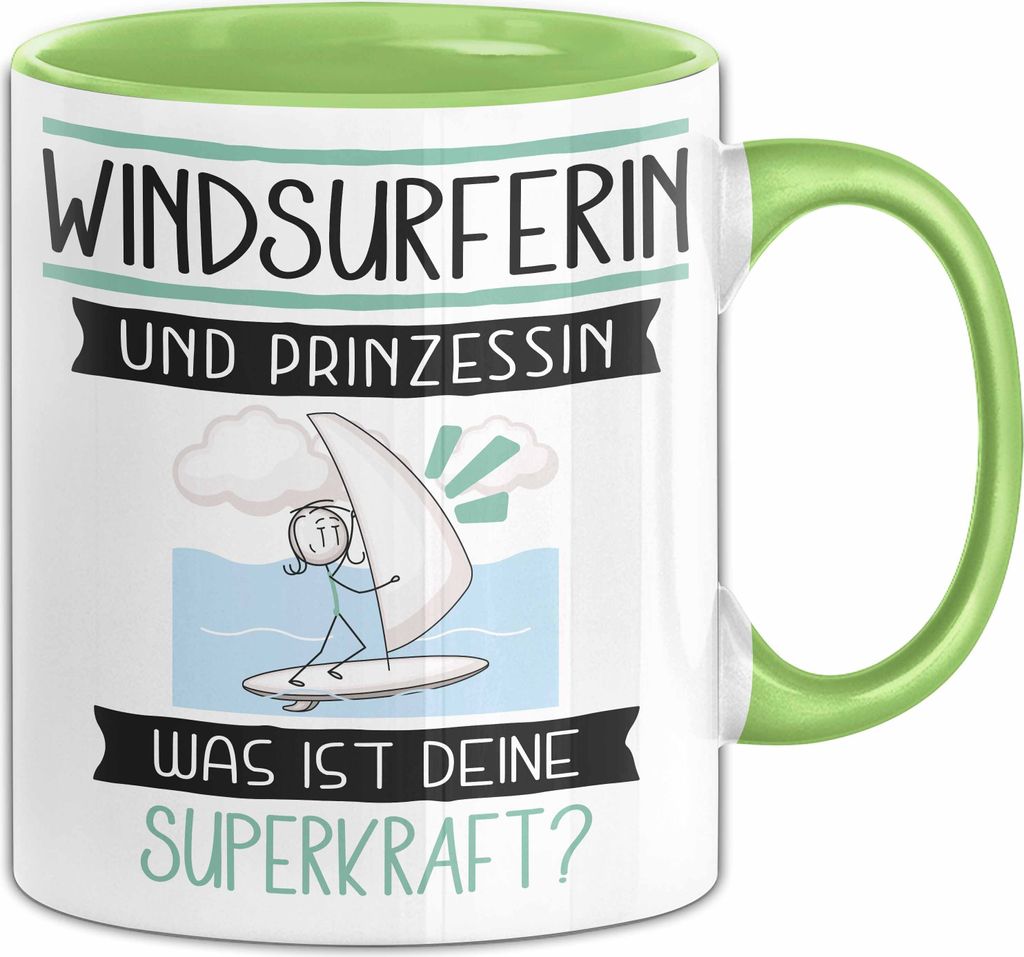 Windsurferin Und Prinzessin Tasse Geschenk Für Eine Produktbild 