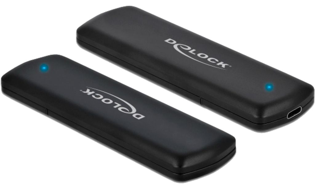 DeLOCK Externes Gehäuse für M.2 NVMe PCIe SSD mit USB Type-C Buchse