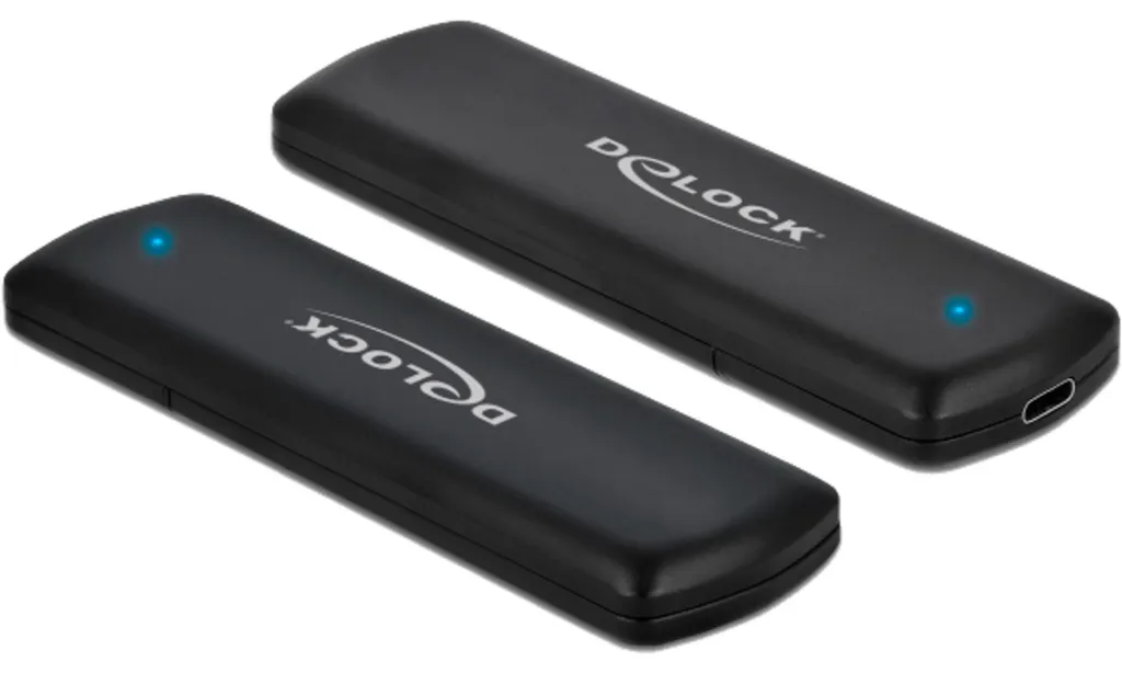 Boîtier externe DELOCK pour SSD M.2 NVMe PCIe avec USB Type-C 10 Gbps