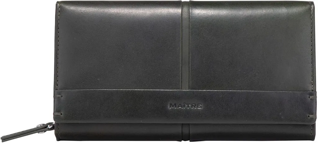 Maître Birkenfeld Dilara Purse L Green - Portafoglio Donna in Pelle