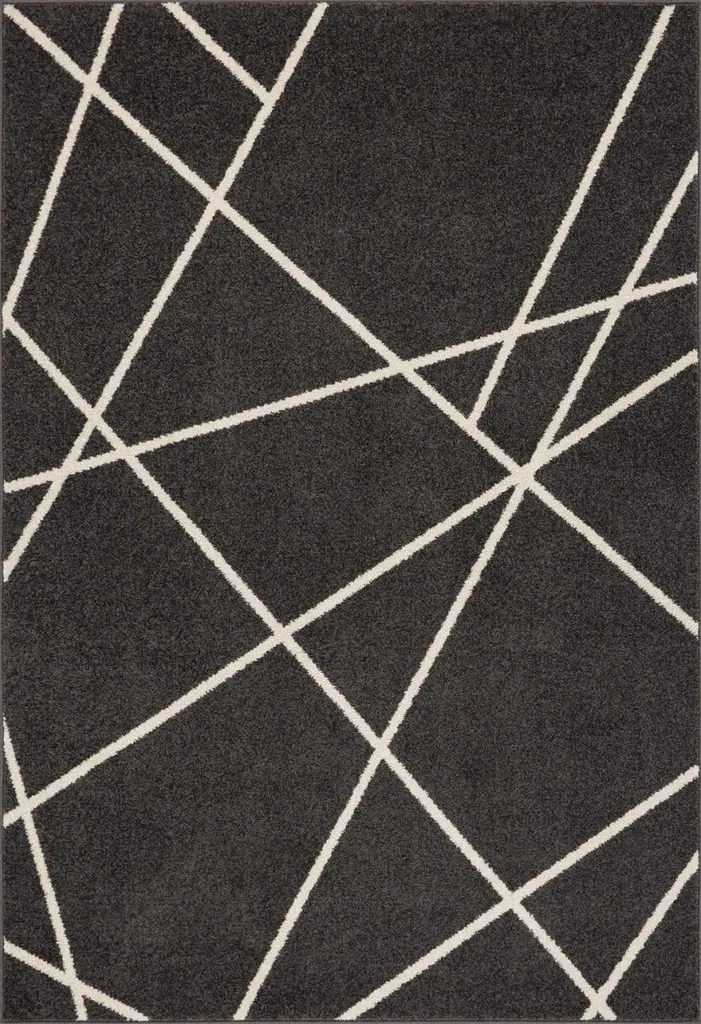 Tapis Portland 2605 80x140 - Tapis design géométrique facile d'entretien