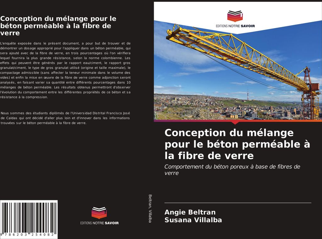 Conception du mélange pour le béton perméable à la fibre de verre