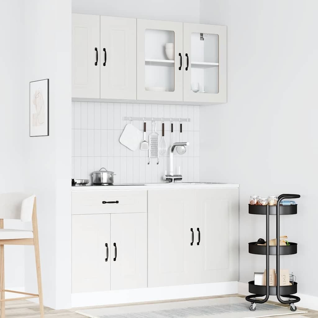 "im Sonderangebot"Sideboard Küche Moderne - CLORIS - Buffetschrank - 4-tlg. Küchenschrank-Set Kalmar Weiß Holzwerkstoff - DEMöbel1511487