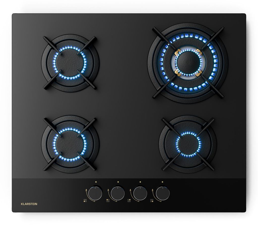 KlarsteinPlynová varná deska Goldflame Nano, 4 mosazné Obrázek produktu 