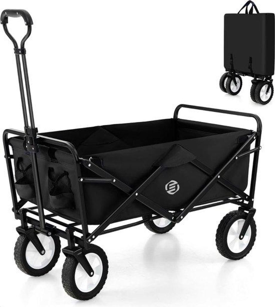 Faltbarer Strandwagen - Vielseitige Standen - Draaibare Räder - Ideal für den Strand