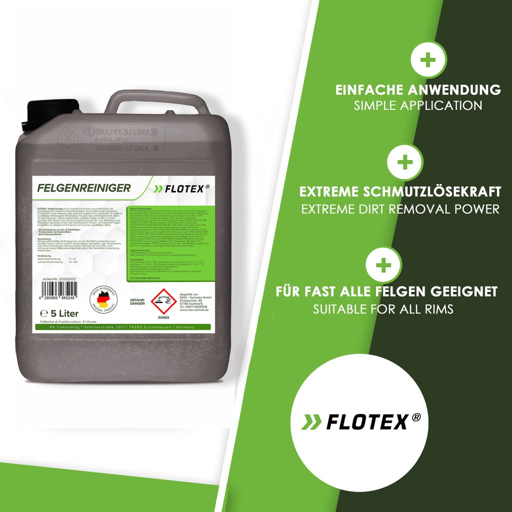 Limpiador Concentrado Flotex Para Máquinas Y Superficies, Contra Grasa, Aceite Y Hollín - 2 Bidones De 10L