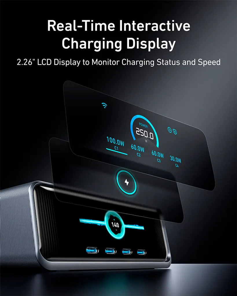Chargeur Rapide Anker Prime 250W pour MacBook Pro, iPhone et PC Portables