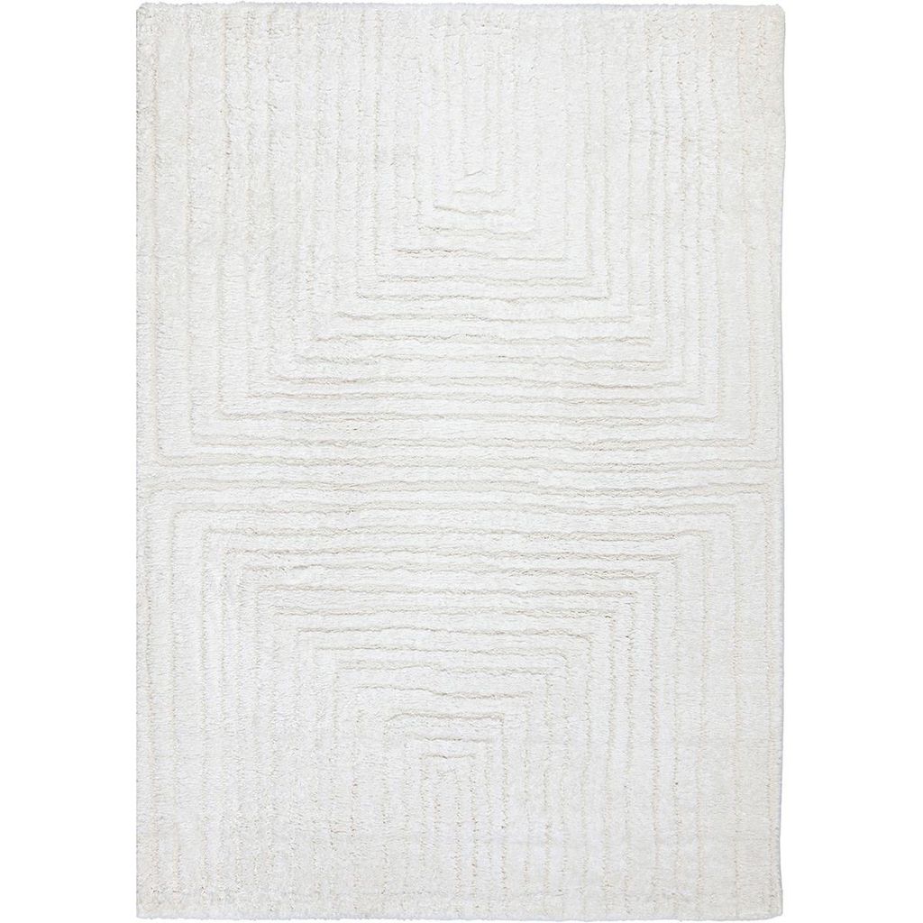 e-floor Doppelflor Teppich mit 3D Effekt Boho Avalon - 120 x 170 cm - Creme