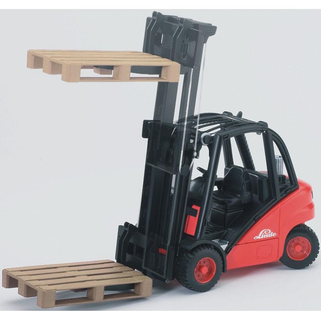 bruder Bruder 02511-Linde Gabelstapler H30D mit 2 Paletten, Produktbild 