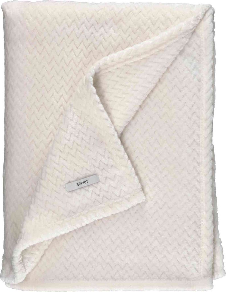 ESPRIT Wohndecke COMFY Weiss 150 x 200 cm