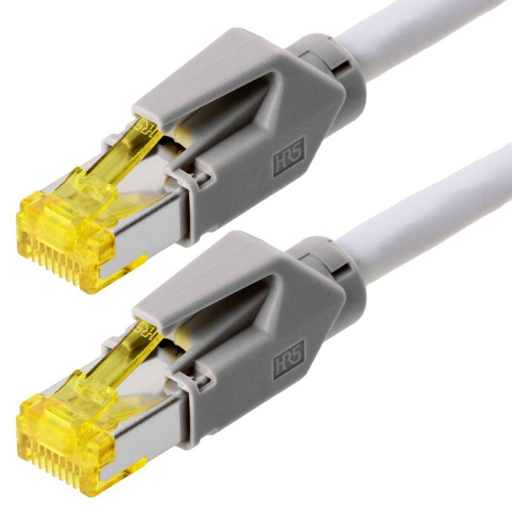 Draka Patchkabel S/FTP Cat 6a HQ TM31 (ISO/IEC) grau 0,3m