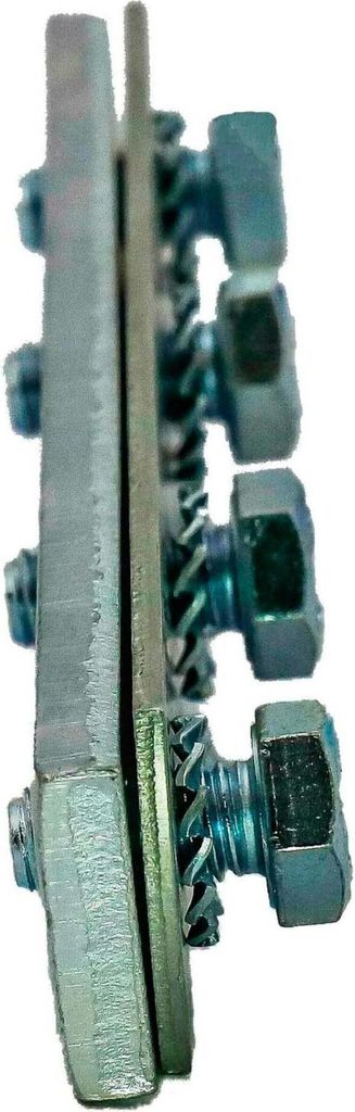 Dalsys Schienenverbinder für Montageschiene Silber 38-40, 25 Stück, Profilverbinder, Verbindungsplatte mit vormontierten Schrauben