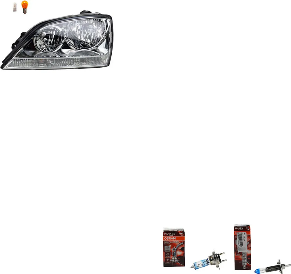 Johns, fari + Osram Night Breaker Laser per Kia Sorento JC sinistra 9,21013E+65