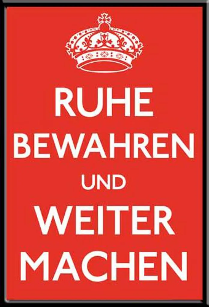 Cadre Photo Solide avec Poster Keep Calm pour une Déco Murale Durable