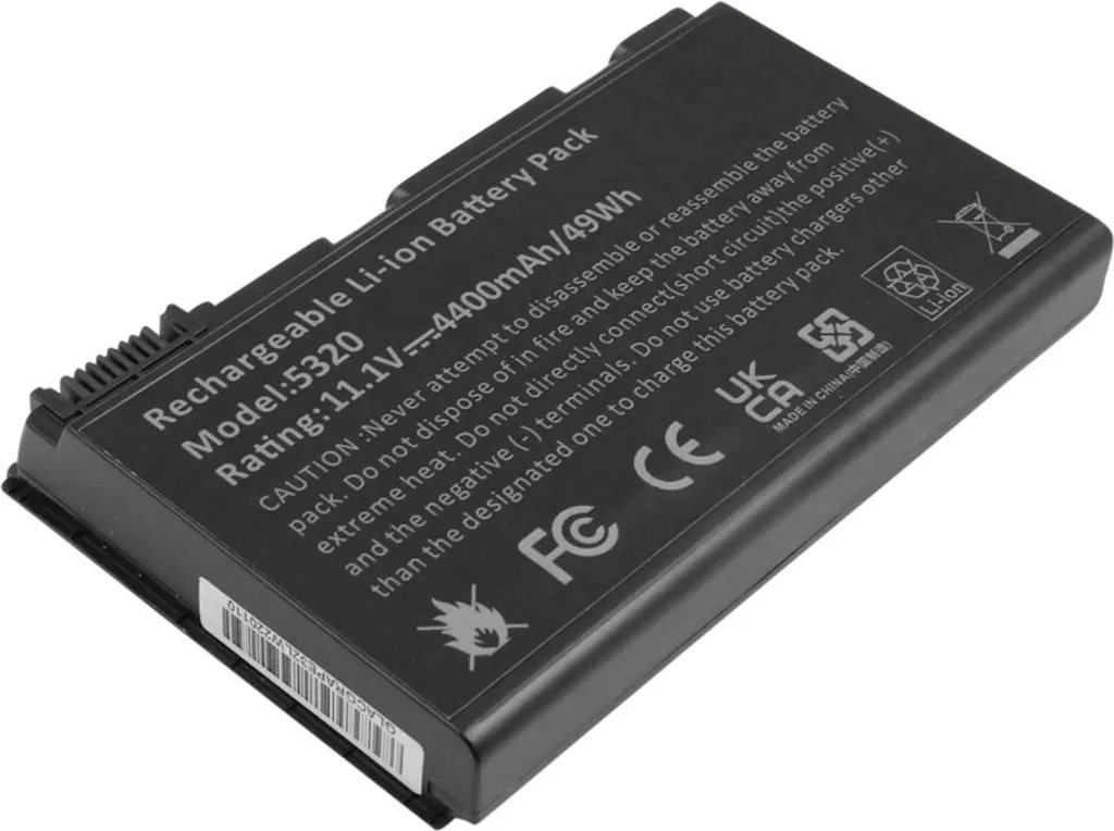 Batterie de rechange Li-Ion 4400mAh pour ordinateur TravelMate Acer