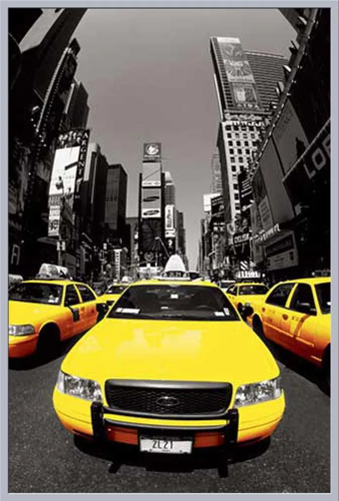 Cadre Photo New York pour Salon et Bureau Shinsuke Argenté Élégant