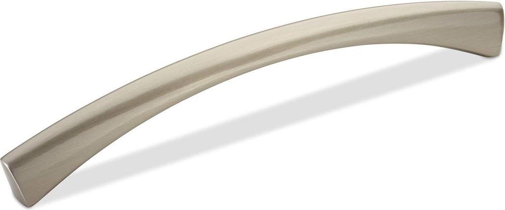 Möbelgriff - Bohrlochabstand 160 mm - Edelstahl - Gebogener Griff - Set von 10