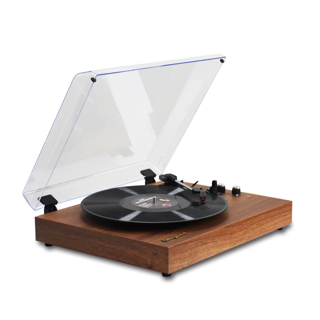 MzeliKing Vinyl-Schallplattenspieler, Retro-Plattenspieler, Holz-Tischplatte, Vintage-Grammophon, kompatibel mit 7/10/12-Zoll-Schallplatten, Geschw...